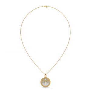 Aries Zodiac Pendant Necklace, Unisex | 10K, 14K, 18K Gold, 925 Silver | Cable Chain | Lab Grown Diamond
