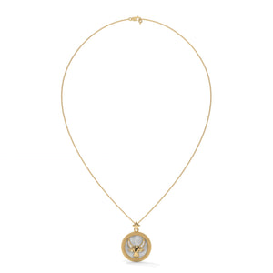 Taurus Zodiac Pendant, Lab Grown Diamond, Solid Gold, Silver