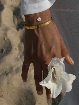 Custom Initial Disc Bracelet: Personalized Charm