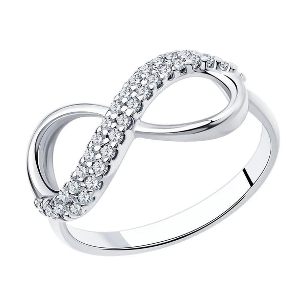 Lab Grown Diamond Infinity Ring: Dainty Promise Ring