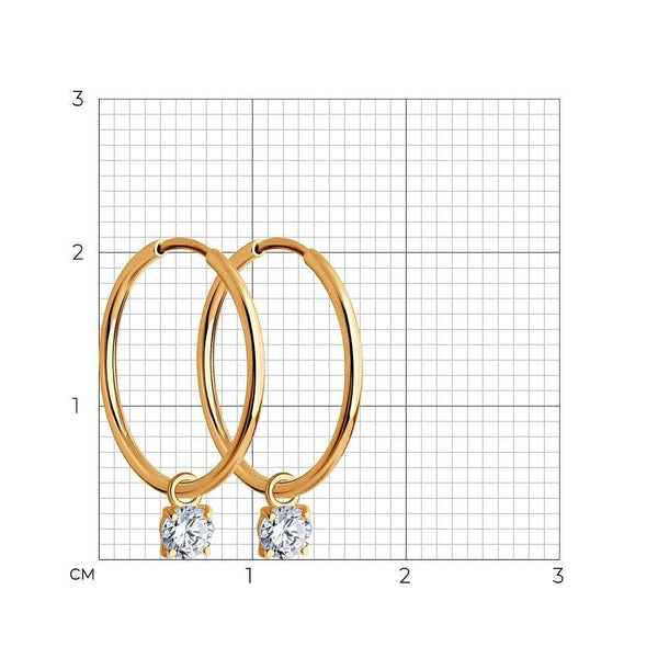 Lab Grown Diamond Drop Hoop Earrings – Minimalist Everyday Luxury | Gold, Silver