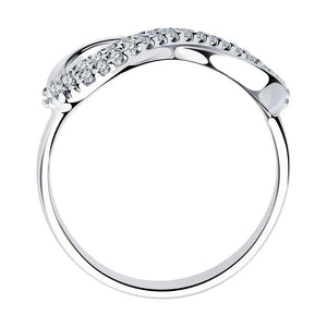 Lab Grown Diamond Infinity Ring: Dainty Promise Ring