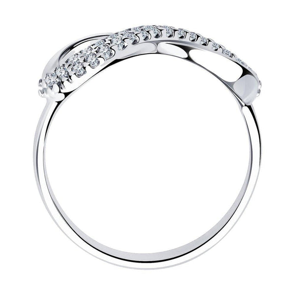 Lab Grown Diamond Infinity Ring: Dainty Promise Ring