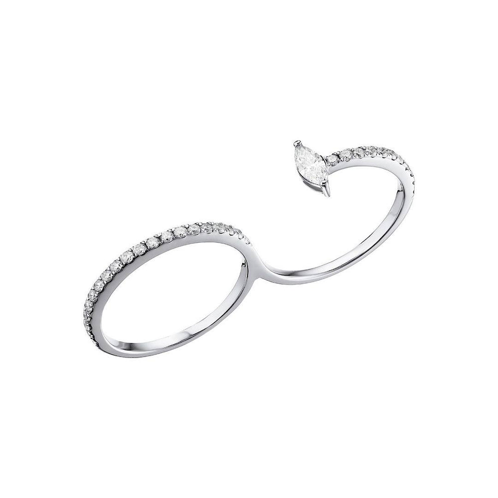 Marquise Diamond Engagement Ring Genuine Lab Grown Diamond Anniversary Ring Unique Proposal Ring for Her Six Claw Prong Setting Ring Gift