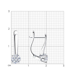 Timeless Lab Grown Diamond Dangle Earrings | IGI Certified | Silver, Gold