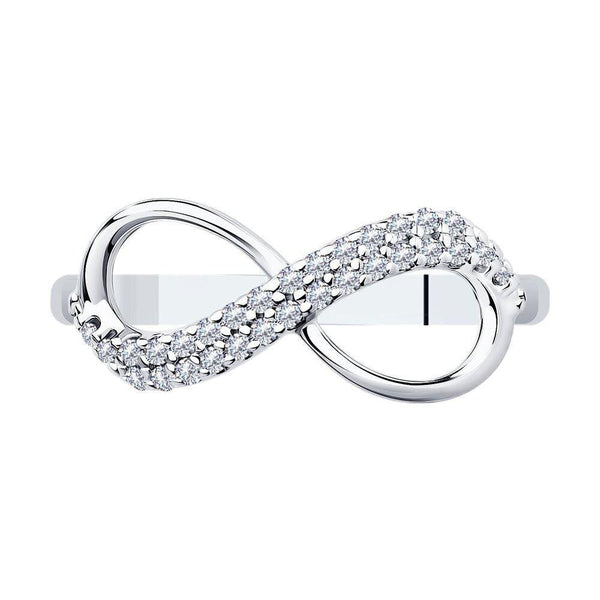 Lab Grown Diamond Infinity Ring: Dainty Promise Ring
