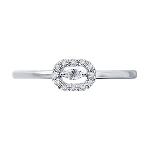 Marquise Halo Lab Diamond Ring: Petite Dainty Stackable Design
