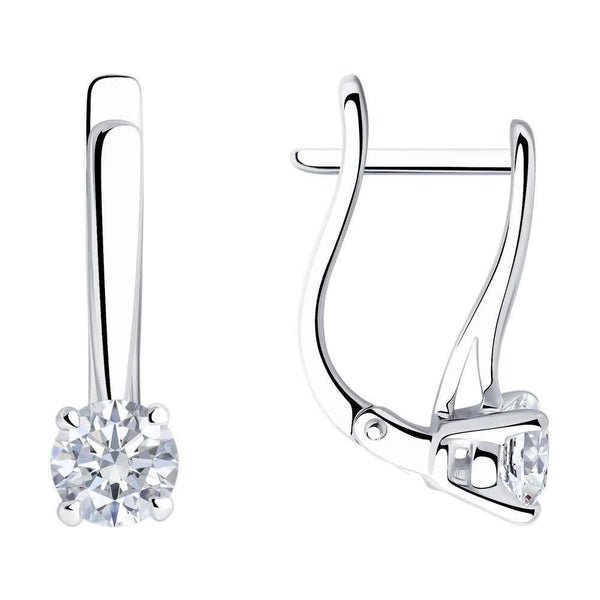 Timeless Lab Grown Diamond Dangle Earrings | IGI Certified | Silver, Gold