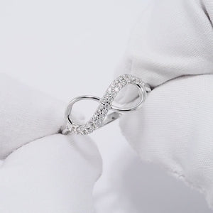 Lab Grown Diamond Infinity Ring: Dainty Promise Ring