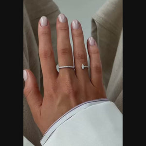 Marquise Diamond Engagement Ring Genuine Lab Grown Diamond Anniversary Ring Unique Proposal Ring for Her Six Claw Prong Setting Ring Gift